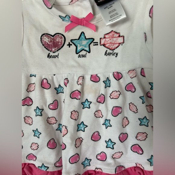 Harley Davidson Baby Top Size 3-6 Months - Picture 3 of 4
